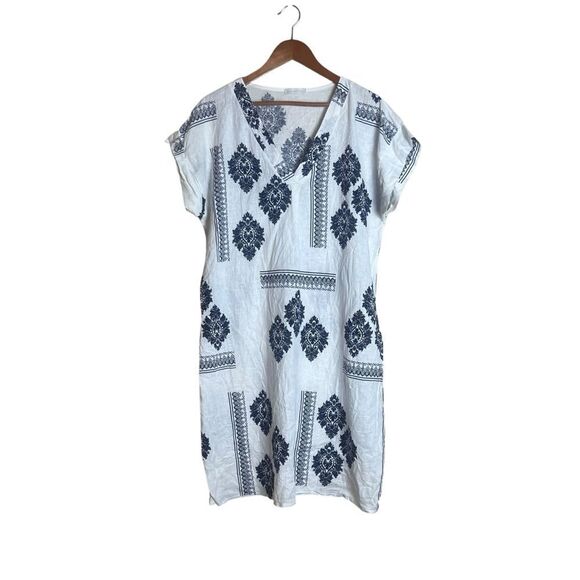 Made in Italy linen blend tunic dress - Picture 1 of 7